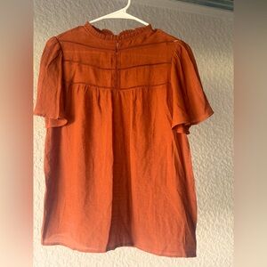 Nanette Lepore Terracotta Blouse Size S